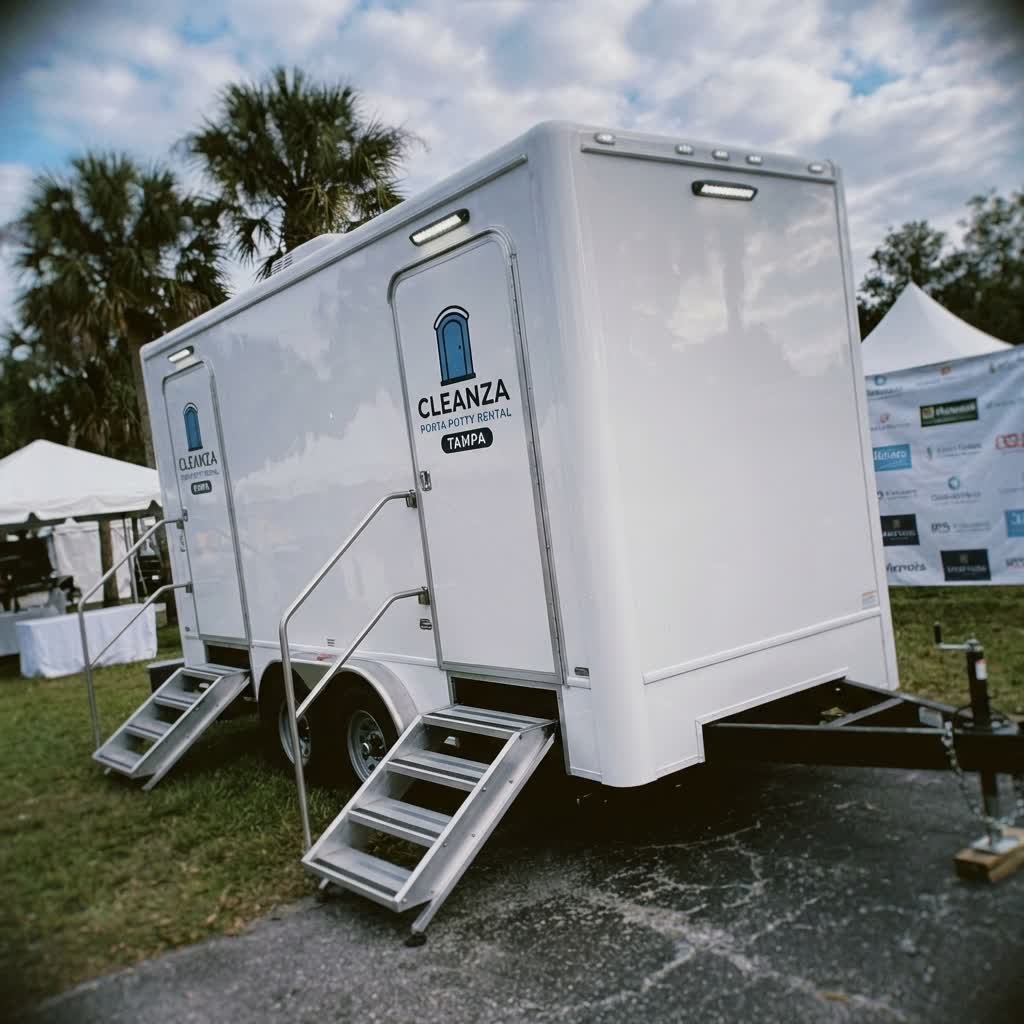 Luxury restroom trailer rental Tampa