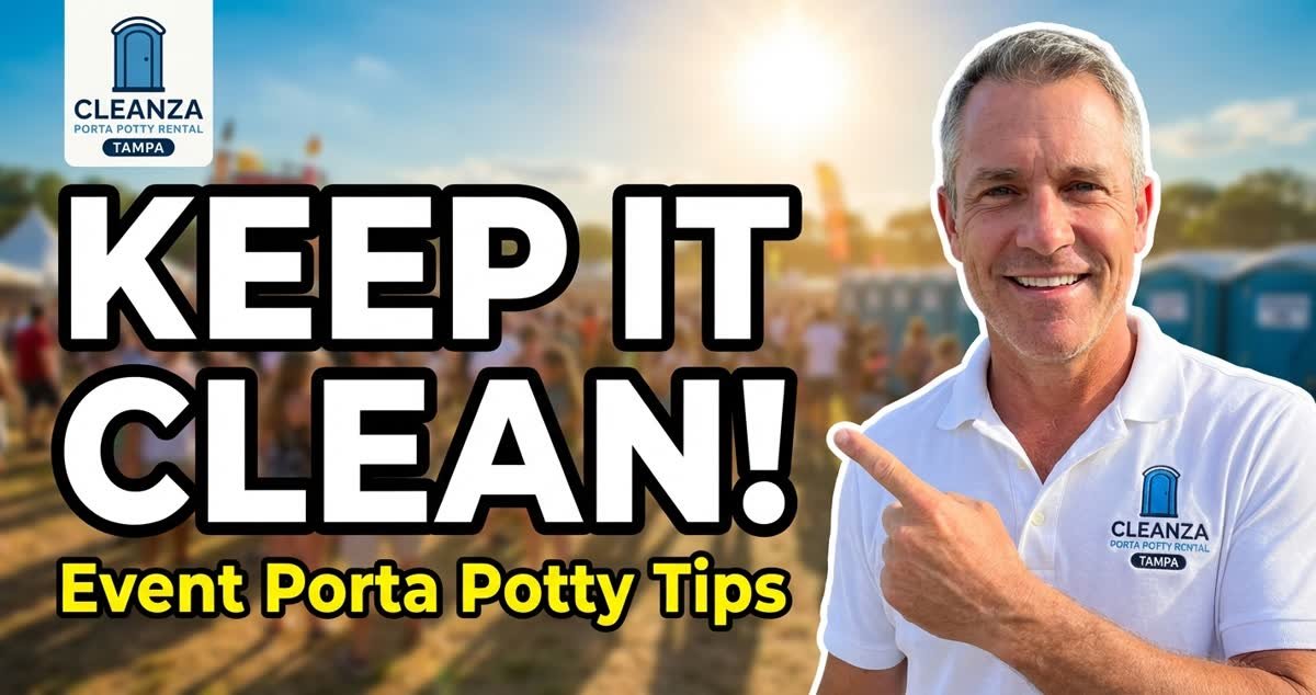 How to keep porta potties clean at outdoor events
